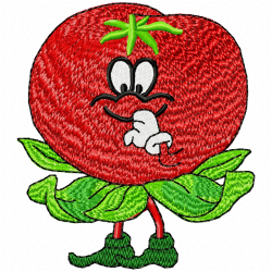 Funny Veggies Embroidery Design 4